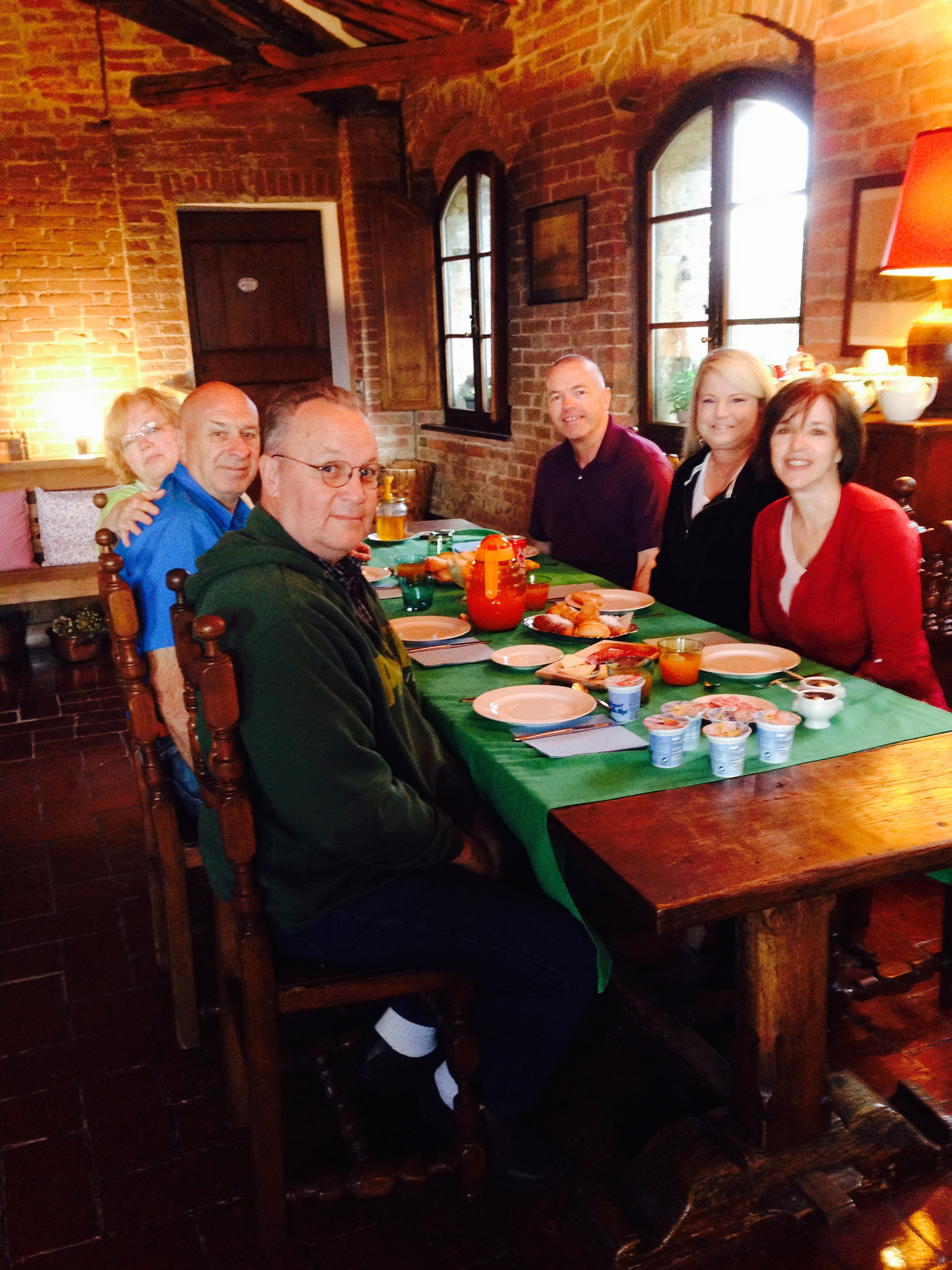 Breakfast in the BB castle near Sienna